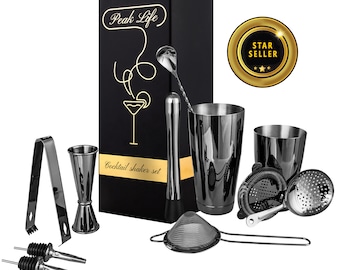 Oferta de Black Friday iniciada / Juego de coctelera / Juego de mixología / Coctelera para bar en casa / Regalo de Navidad