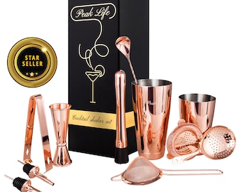The Most Stunning Cocktail Set |Premium Cocktail Shaker Set |  Barware set | Mixology Set | Premium Packaging!| Valentine Gift