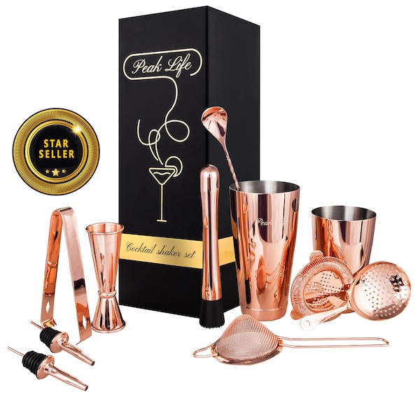 The Most Luxurious Cocktail Set |Premium Cocktail Shaker Set |  Barware set | Mixology Set | Premium Packaging!| Valentine Gift