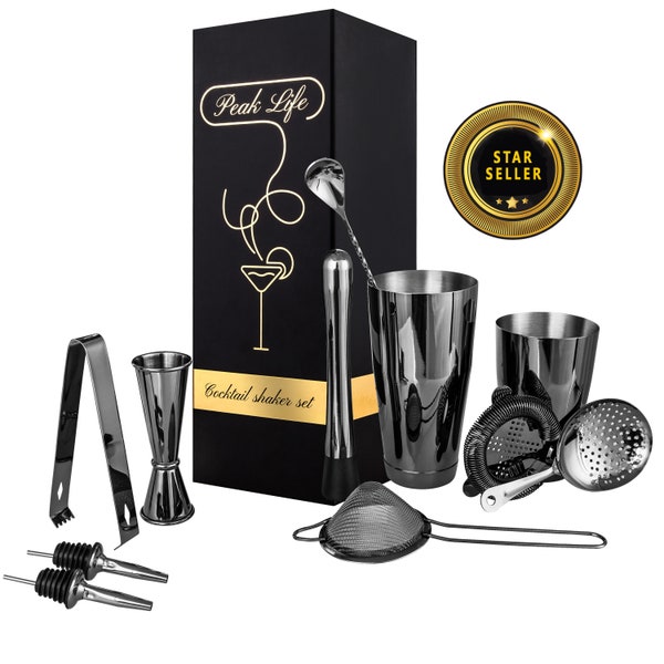 The Most Luxurious Cocktail Shaker Set  | Premium | Cocktail Accessories| Mixology Set| Home Bar Shaker | Christmas Gift | Premium Packaging
