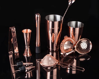 Perfect Mixology Gift | for Cocktail Lovers! |Cocktail Shaker Set |Premium Barware set | Premium Packaging!