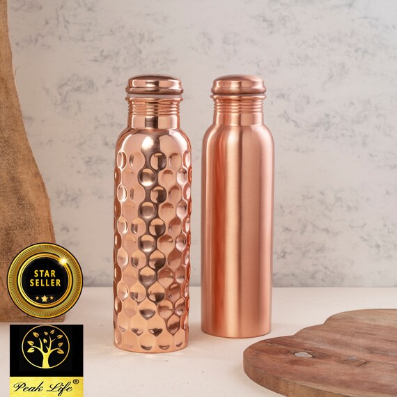 Valentine Sale Started Pure Copper Water Bottle Leak Proof Copper Bottle copper Bottle Etsy