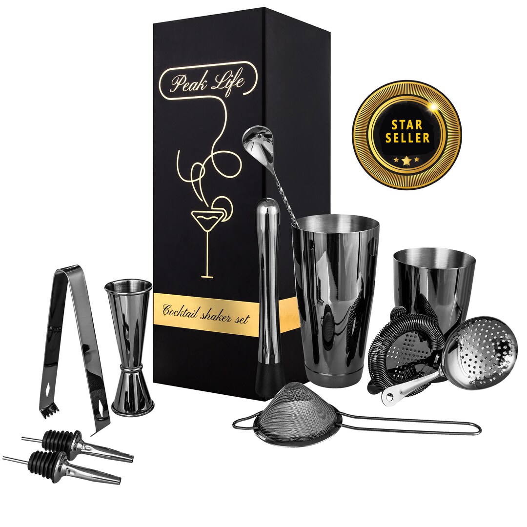 The Most Luxurious Boston Cocktail Shaker Set Premium Cocktail Shaker Set Mixology Set Christmas