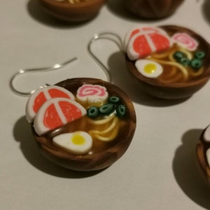Sushi Necklace, Sushi Earrings, Ramen Earrings Ramen Earring
