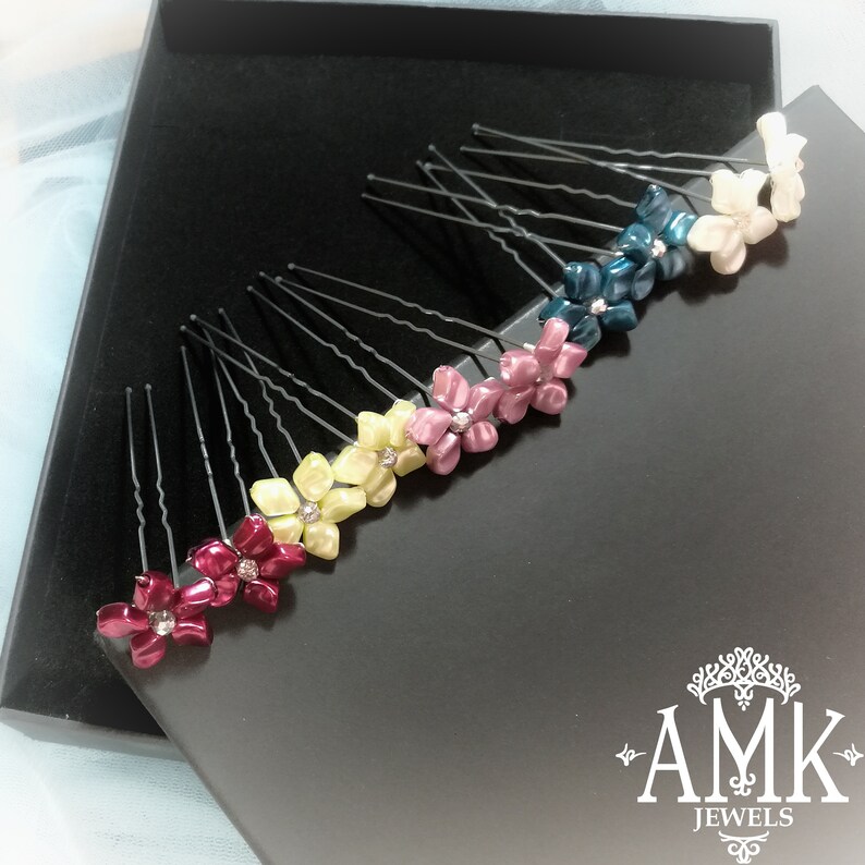 yellow bridal hair pin set of yellow hair pins Yellow bridal hair pins yellow hair jewelry something yellow light yellow hair accessory