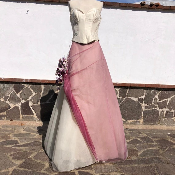 Two piece wedding dress, corset wedding dress