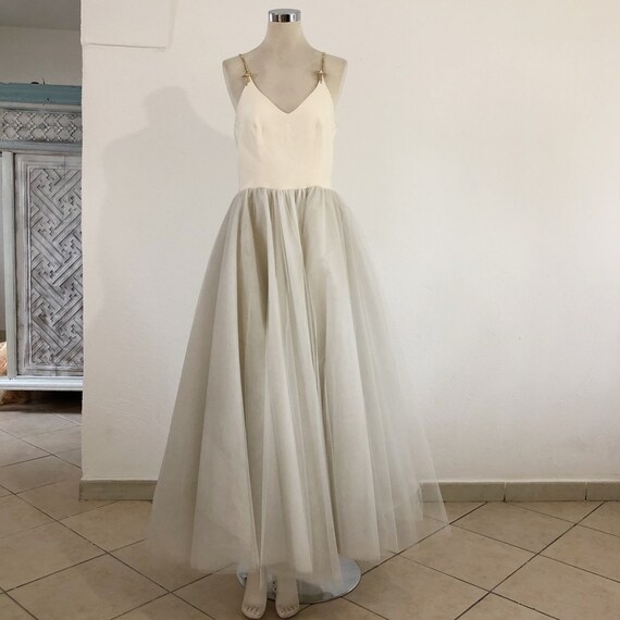 Gai Mattiolo tulle Wedding dress, A Line tulle Wed