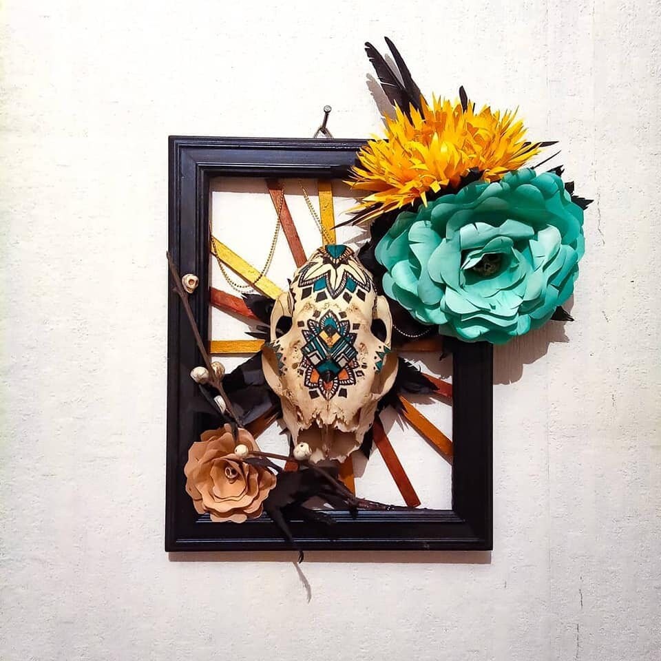 Skull & Papers Flowers