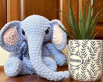 Elouise Elephant Crochet Pattern, PDF Download