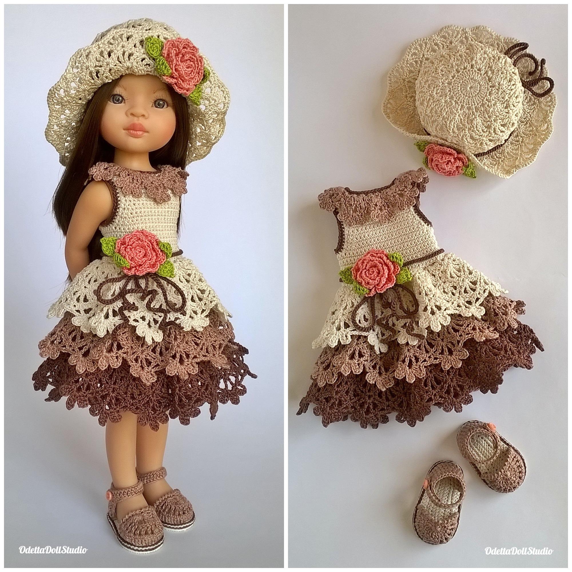 Patron : dirndl pour poupées maru & friends - 52 cm : patrons-et-modeles par 1000et1choses