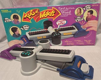 VTG 1998 Tug of Words Tiger Electronics Tested Works Original Box