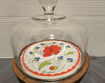 Vintage Goodwood Flower Cheese Board: Shabby Chic Country Kitchen Decor