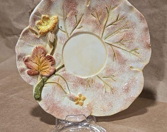 Bloomingdale's Maple Leaf Dessert Dish Gold Tone  Made In Italy