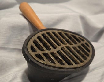 VTG Apco Mini Oval Tabletop Hibachi Grill Cast Iron RARE JAPAN