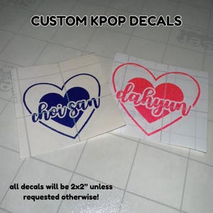 CUSTOM KPOP DECALS!! Lightstick, Car, Laptop Decals