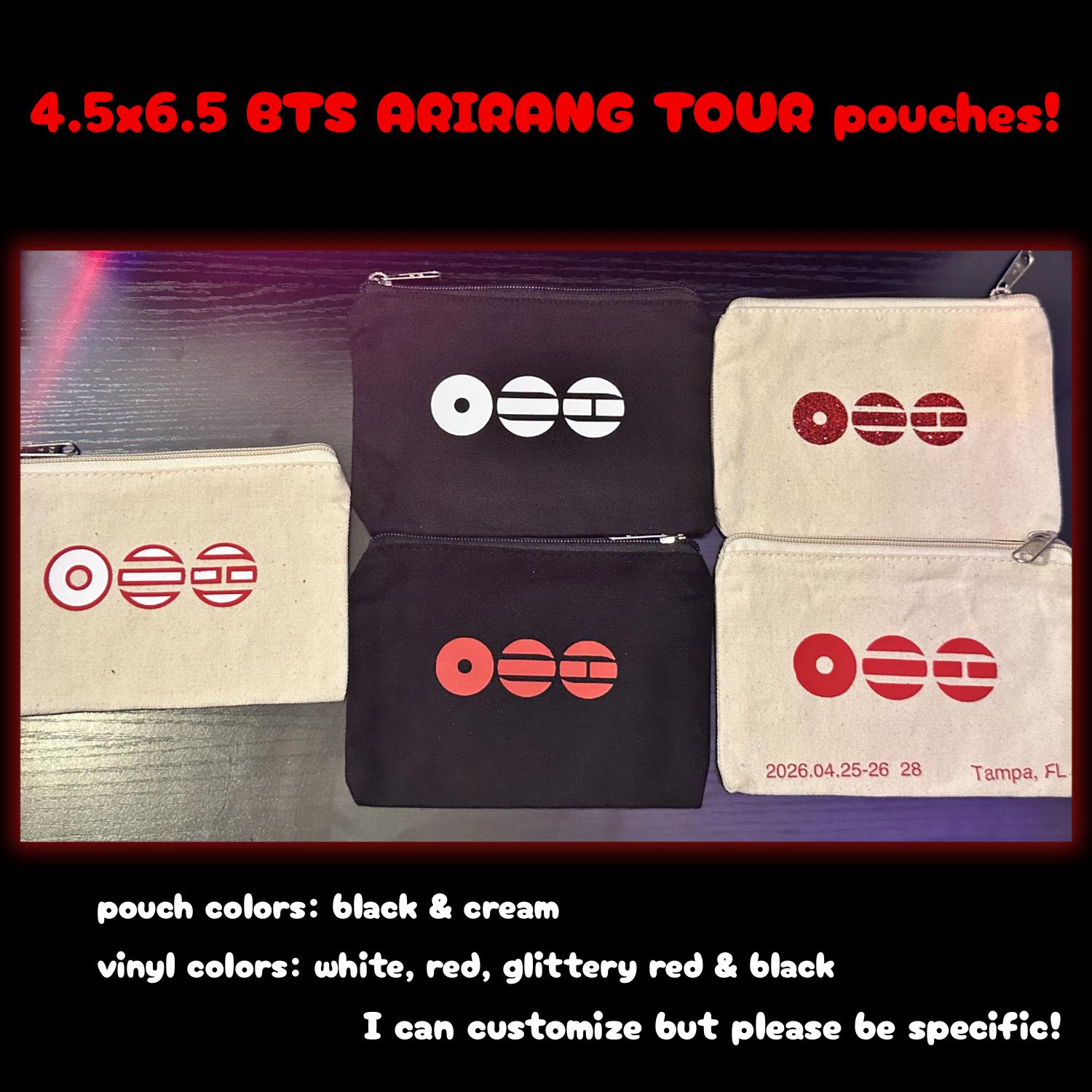 4.5 X 6.5 BTS ARIRANG Tour Pouch - Etsy