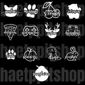 SEVENTEEN SVT Member CARATBONG Tour Lightstick Decals