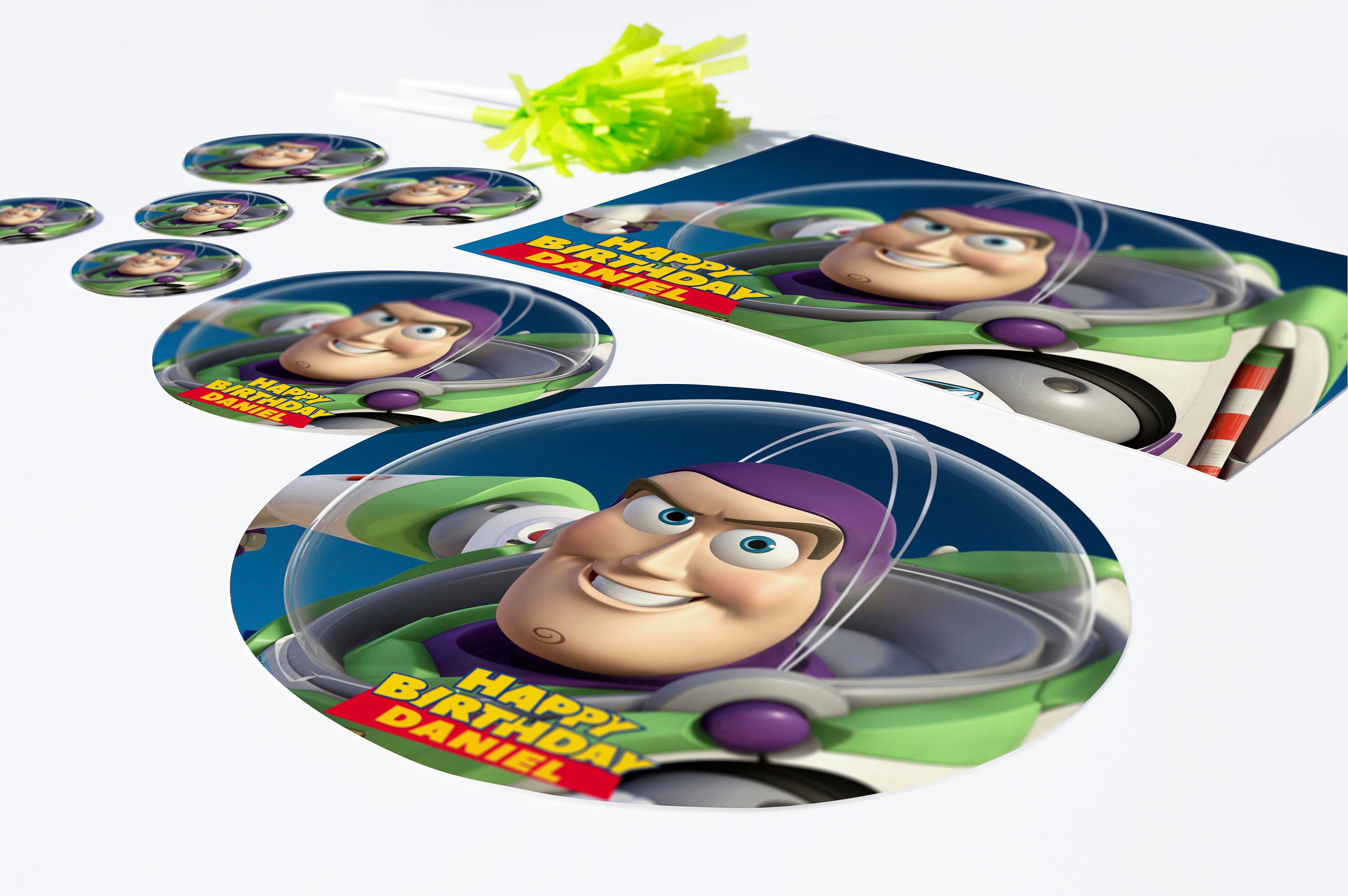 Buzz Lightyear Cake Topper Printable Buzz Lightyear Cake Topper Birthday Figure Figurine Wedding ...