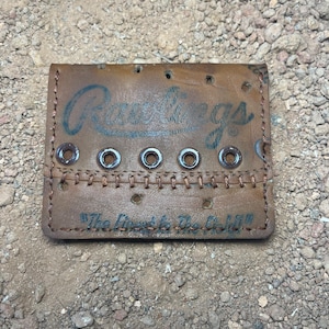 Cartera de cuero para guante de béisbol de Nolan Ryan (7 juegos sin hits)
