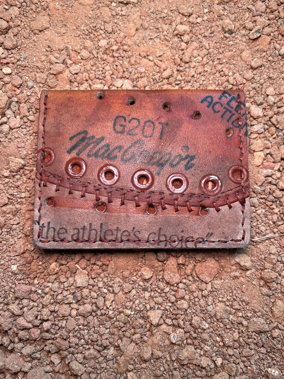 Ray Knight Reclaimed Leather Baseball Glove Wallet Etsy