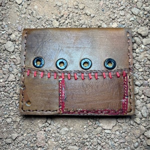 Cartera de cuero reciclado para guantes de béisbol
