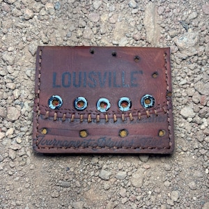 Cartera de cuero recuperado para guantes de béisbol de Louisville Slugger