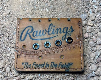 Portefeuille pour gants de baseball en cuir recyclé Rawlings