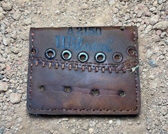 Cartera de cuero recuperado con forma de guante de béisbol de Chris Speier