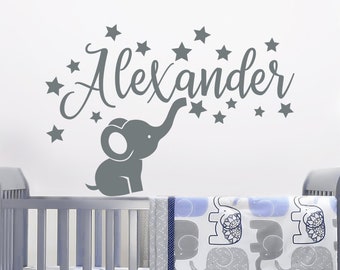 elephant wall art stickers