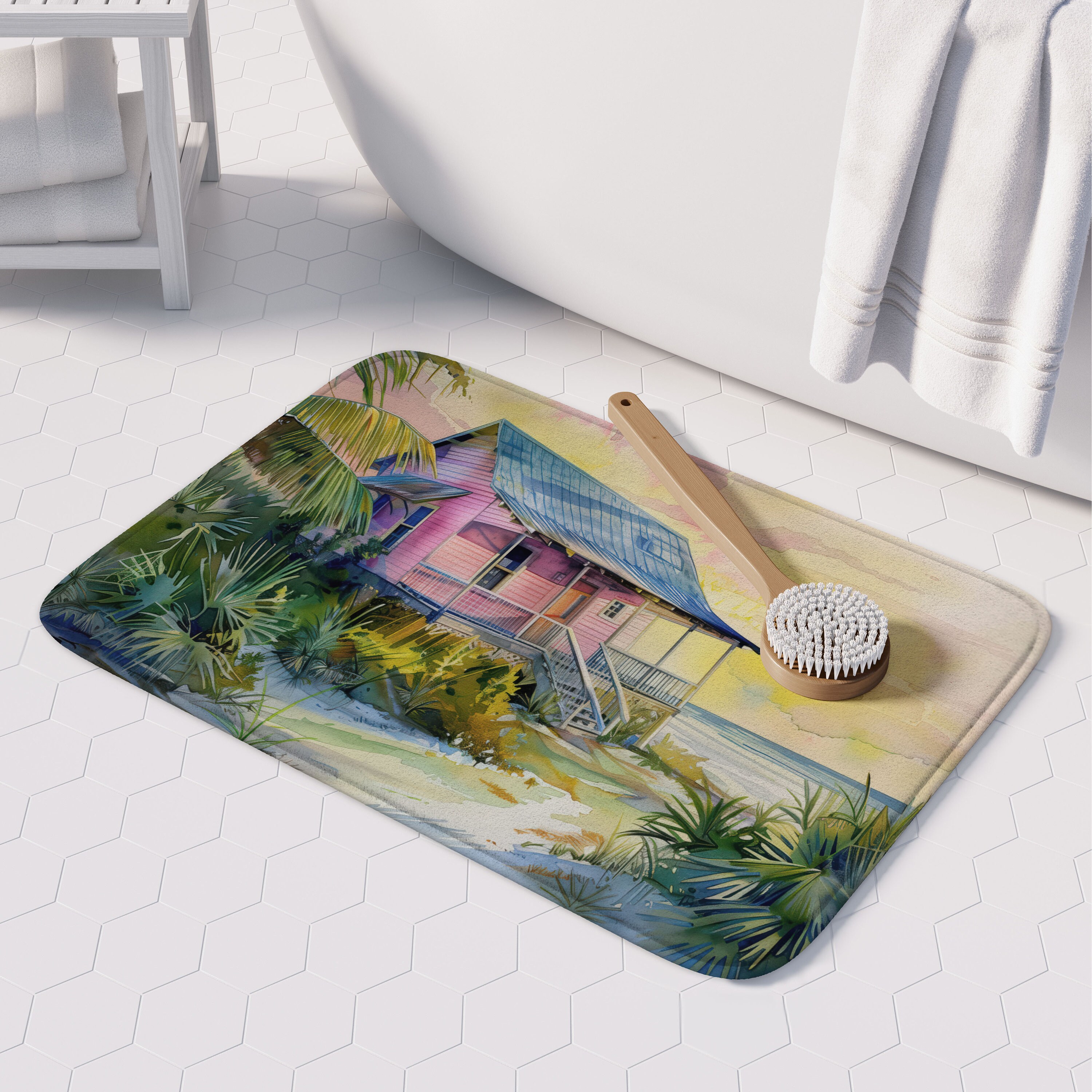 Pink Splash  Beach Mats 78