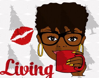 Free Free 153 Black Woman With Glasses Svg Free SVG PNG EPS DXF File