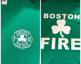 Camiseta del Día de San Patricio del Departamento de Bomberos de Boston