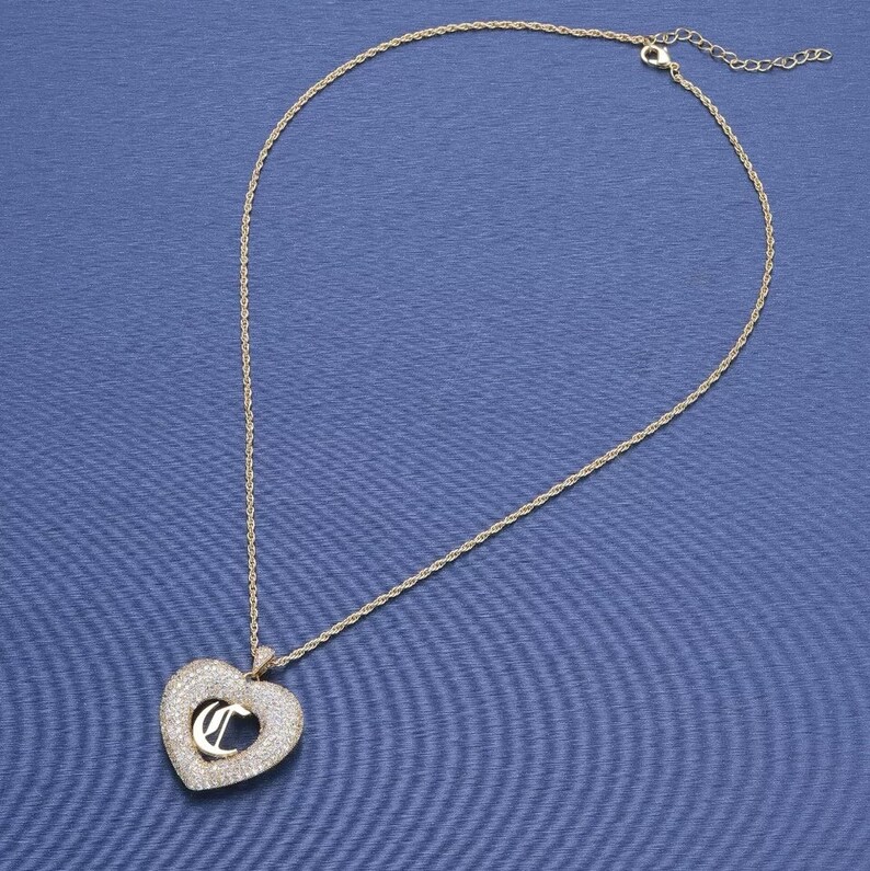 Personalized Jewelry-Custom Old English A-Z Letters Pendant Necklace-Custom Initial Necklace-Actual handmade Jewelry-Keepsake Jewelry.