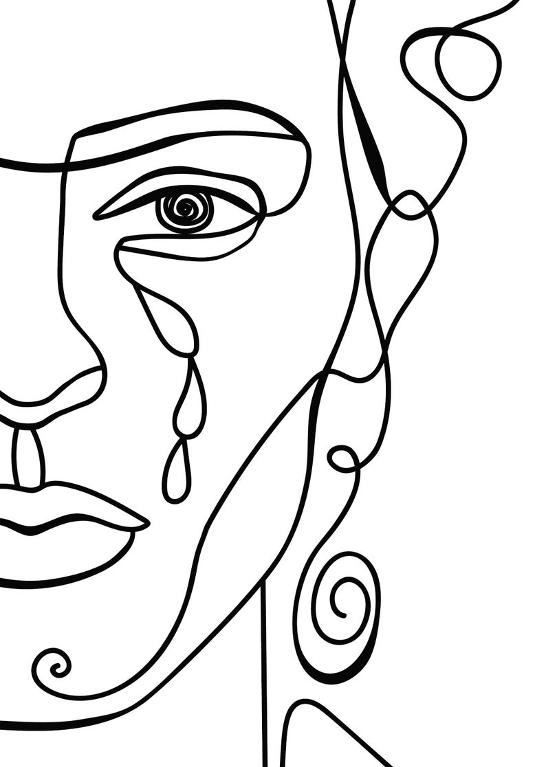 Line Art Frida Wall Art Frida Kahlo Poster Frida One Line Drawing Home Decor Frida Kahlo Print Frida Line Portrait Large Wall Art Digital Prints Prints Deshpandefoundationindia Org