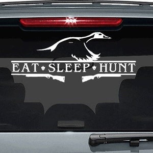 Hunting Decals For Trucks | Duck Hunting Decal | Eat Sleep Hunt