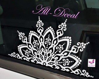 Download Half Mandala Decal Etsy