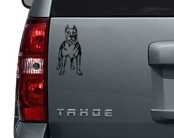 Pit bull Car Decal | Dog Decal | Laptop Decal | Mackbook Decal