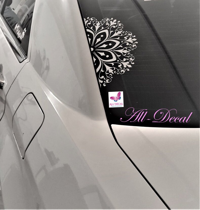 Buy Mandala Car Decal Mandala Sticker Half Mandala Mandala