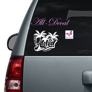 Aloha From Hawaii Car Decal | Hawaiian Decal | Aloha Car Sticker