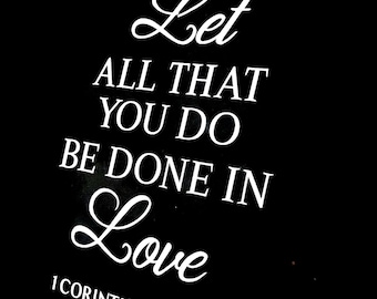 Car Window Decal, Car Decal Religious, Car Decal, Vinyl Decal, Quotes and sayings, Car Decal Quotes, Mirror Decal