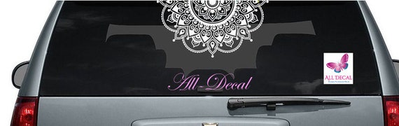 Download Mandala Car Decal Mandala Sticker Half Mandala Mandala Etsy