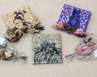 Custom Pet Portrait Tile | Made From Your Photo | 6x6