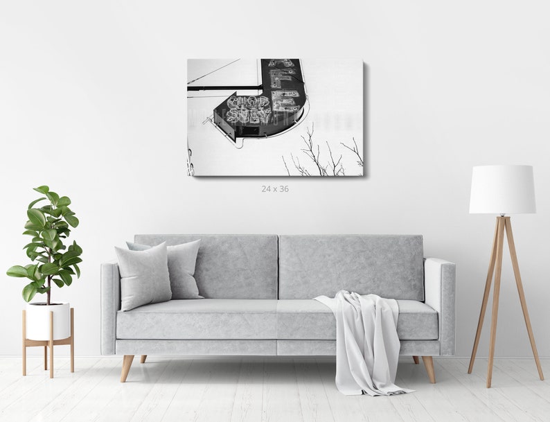 Canvas Wall Art vintage Diner Sign Wrapped Canvas Print | Etsy