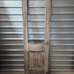 Pantry Door, Old Reclaimed Refinished Antique Rustic Half Lite Door, Farmhouse Door, Old Door, Door Backdrop, 23 3/4&quot; x 79 1/8&quot;