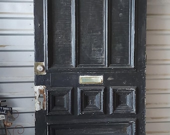 Vintage Mid-Century Spanish Style Entry Door: Old Reclaimed 8ft Tall Front MCM ( 42" x 96" )