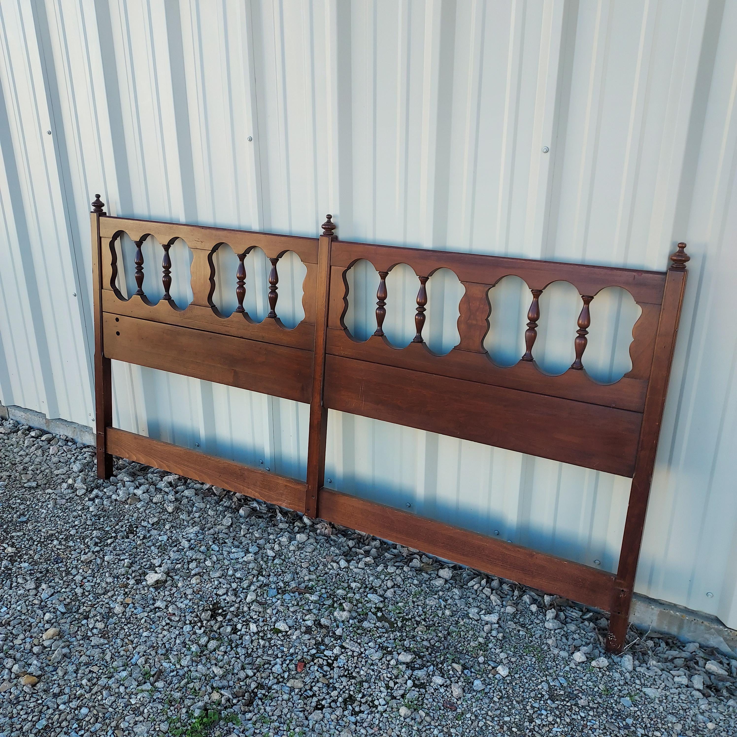 Pennsylvania House　ヘッドボード、取り付け金具 アンティーク Vintage 1960's Mid Century Solid Wood Pennsylvania House
