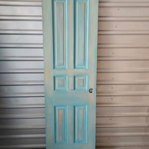 Old Refinished Vintage Mid Century Rustic Farmhouse Interior Door, Pantry Door, Architectural Salvage, 24&quot; x 79&quot;