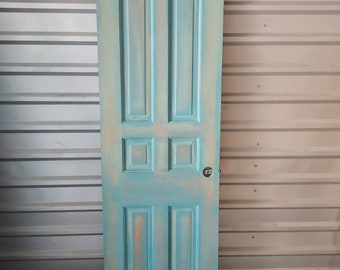 Old Refinished Vintage Rustic Interior Door, Pantry Door, Architectural Salvage, 24" x 79"