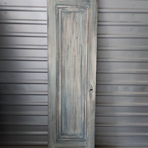 Pantry Door, Old Reclaimed Refinished Antique Wooden Rustic Single Panel Door, Farmhouse Door, Architectural Salvage, 23 3/4&quot; x 78 7/8&quot;