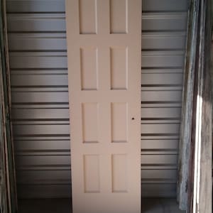 Antique Reclaimed 8 Panel Passage Door, Pantry Door, Old Door, Interior Door, Architectural Salvage, 23 5/8&quot; x 79 1/8&quot;
